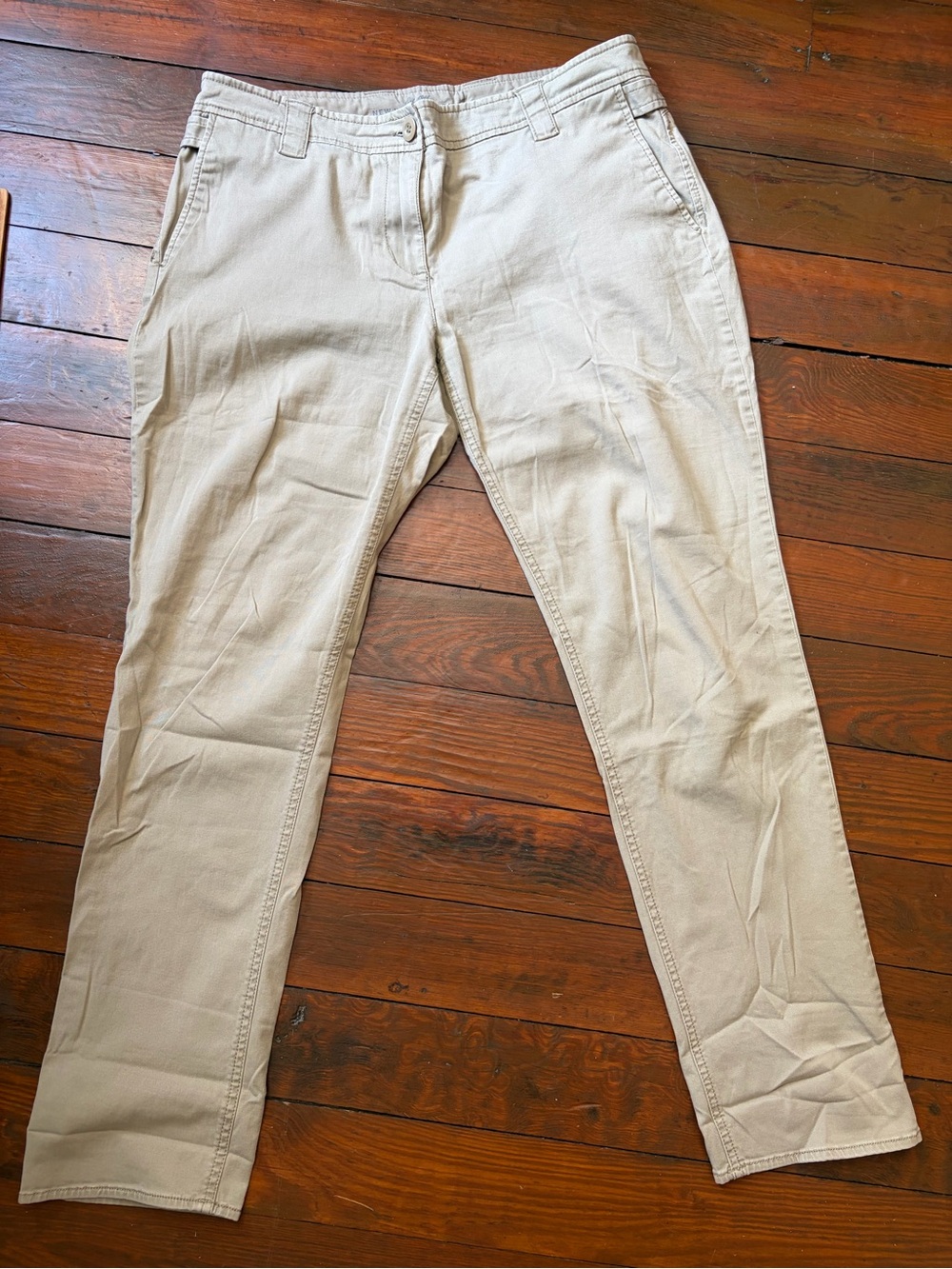 New York & Company Khaki/Tan Slim Fit Chino Pants